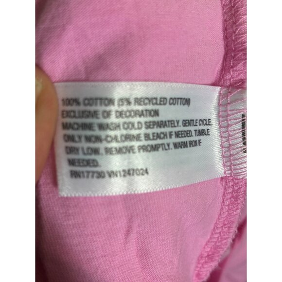 NWT JoyLab Long Sleeve T-Shirt Boxy Fit Casual Cropped Pink Size XXL - Picture 4 of 4